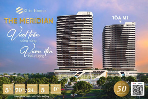the meridian tòa tháp đôi cao cấp nằm ngay bờ sông hàn, view pháo hoa + đà nẵng downtown
