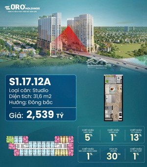 căn hộ studio tại spana chỉ hơn 2 tỷ - thanh toán chỉ 600 triệu đến khi nhận nhà