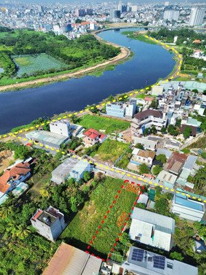 bán 356m2 đất mặt tiền gần sông, khu sơn ca vườn lài, an phú đông, xây cao tầng ok, giá 15 tỷ tl