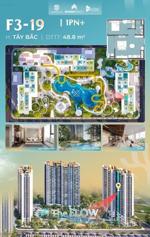 bán căn f3-19 masteri era landmark 1pn+ 48.8m², giá tt sớm chỉ 3 tỷ, ưu đãi 17.3%, lh 