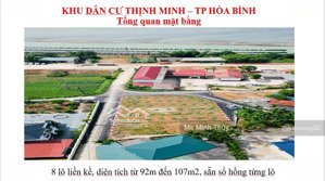 duy nhất lô 2 mặt tiền, thịnh minh hòa bình dt 109.6 chỉ 650tr rẻ nhất khu vực