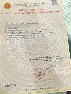 bán lô đất mặt tiền đường phạm văn đồng - p. vĩnh hòa - tp. nha trang. dt 166,8m2 giá 23 tỷ