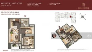 bán căn ch18 siêu hiếm toà rose chỉ 1,8 tỷ giá 100%.lh: 