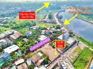 đất 1 sẹc sông vàm thuật 52m2, đường ô tô, gần hẻm 140 vườn lài