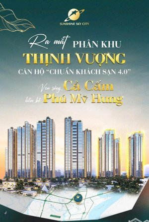 bán gấp căn hộ sunshine sky city quận 7 - dt 75m2 | 2pn | 2wc | giá 4,5 tỷ (thỏa thuận)