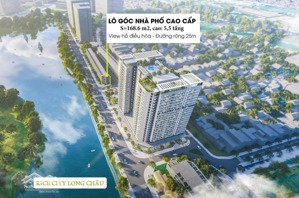 lô góc view hồ nhà phố cao cấp rice city long châu, long biên hà nội
