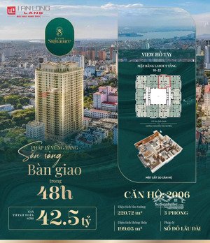 hanoi signature căn hộ view hồ tây, góc view triệu đô dành cho chủ nhân xứng tầm. lh: 