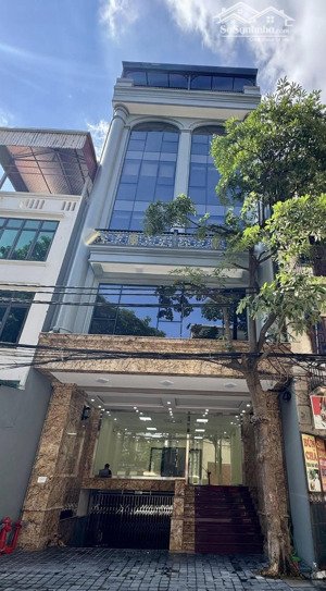 toà văn phòng phố trung hoà - cầu giấy, 100m2, 9 tầng, mặt tiền 7.5m, ngõ ô tô tránh có vỉa hè