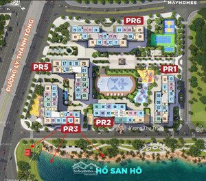 bán căn 2n 2vs 61,1m2 view hồ san hô siêu thoáng đẹp tòa pr3 vinhomes ocean park. nhận nhà t4/2027