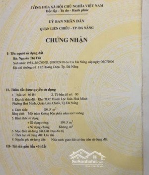 tiện kinh doanh, ngang 9m, mt kinh dương vương bên cạnh thpt thanh khê, sát ngã tư trần anh tông