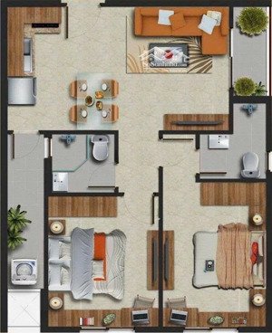 cho thuê căn hộ 56m2, giá siêu hời 5,5 triệu tại tân chánh hiệp, q12, hcm