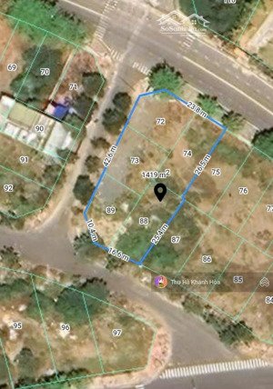 bán đất lô góc 3 mặt tiền đường phạm văn đồng, kđt mới vĩnh hoà, bến du thuyền, nha trang