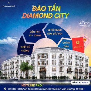 ra mắt 29 căn shophouse đào tấn - huế vị trí vàng giá f0