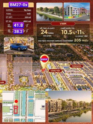 bán biệt thự song lập 228m2 vinhomes wonder city đan phượng hà nội gần công viên trực tiếp cđt vin