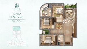 bán căn hộ onsen 3n2wc hoa hậu giá bán 11.x tỷ bao phí sang tên