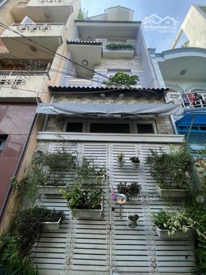 giáp phú nhuận + ngay phòng công chứng số 6! bán nhà 5 tầng nguyễn văn đậu (4x14m) + hđt 25 triệu