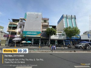 hàng hiếm: mặt tiền nguyễn sơn 12x25m, nhà 1 lầu, vị trí đắc địa ngay chợ bao sầm uất suốt ngày đêm