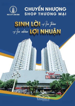bán shophouse khối đế cc rice city linh đàm, 13 tỷ vnd, 91m2, hoàng liệt, hoàng mai, hà nội