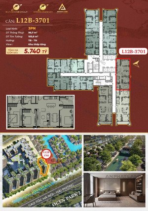 cơ hội sở hữu căn góc 3pn tầng cao phía đông hà nội - giá tốt nhất thị trường|sunshine legend city