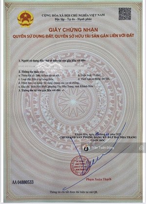 bán gấp lô phường tây nha trang giá rẻ