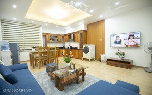 căn hộ dịch vụ 1 ngủ mới 85m2 cho thuê tại phố kim mã, đối diện daewoo,lotte,hồ thủ lệ, cạnh rmit