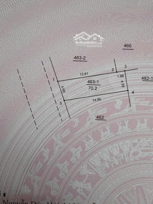 đất dv an thượng - đường 8m - vỉa hè 2.5m - đối diện hv chính sách - 70.2m - mt 4.66m - 147tr/m