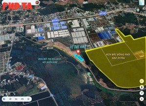 chủ gửi bán lô đất mặt nhựa 32m, đối diện kcn bắc đồng phú 150m, 265m2, giá 450 triệu