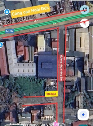 cần bán lô góc 2 mặt tiền , dt 60m2 vị trí kinh doanh cạnh đường 32 hoài đức