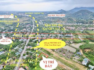 đất ngã tư miễu, sát đhqg hà nội, đối diện nhà ga metro số 5, gần 150m2 chính chủ lh 