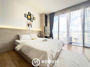 cho thuê căn hộ 35m2 ban công, máy giặt riêng, thang máy gần công viên thỏ trắng, sân bay