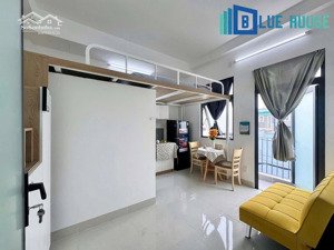 cho thuê căn hộ có gác ban công tân phú - cửa sổ - full nội thất ngay đh công thương