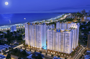 Căn góc đẹp Hoàng Quân - Nha Trang. Rộng rãi thoáng mát, có ít nội thất.