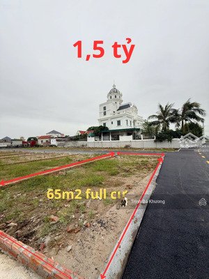cắt lô 3 mảnh 65m2, mỗi mảnh 1,2 tỷ - 1,5 tỷ gần cnc, đhqg