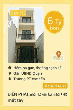 *căn 133_ gần bv chợ rẩy, q10 _ 3 tầng_37m2_ chỉ 6 tỷ hơn.