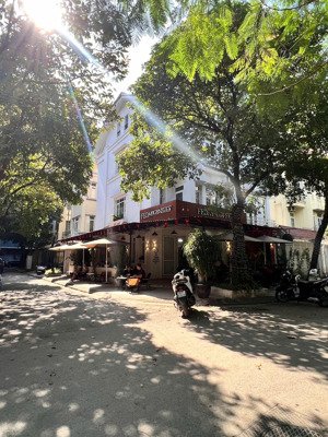 bán căn biệt thự lô góc kđt mễ trì - nằm cạnh trường học, 122m2 đang mở cafe, giá 44 tỷ