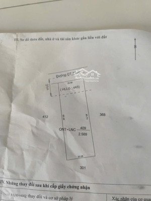 bán 30m mặt tiền dt 749b xã minh hoà dầu tiếng 30x85, 200m tc. 5 tỷ. lh 