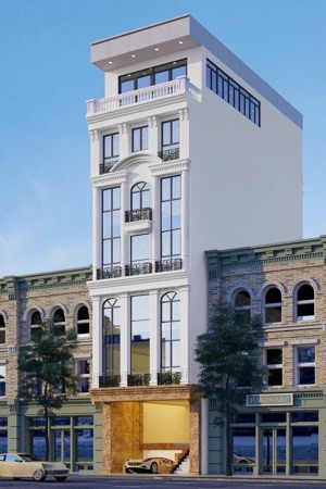 bán toà văn phòng 2 thoáng mặt phố hồ tùng mậu - trần vỹ, 130m2 x 10t. mt 8m. 89.8 tỷ.