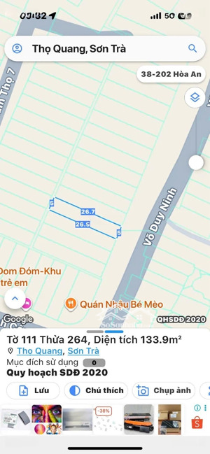 2 lô mặt tiền võ duy ninh ngang lớn - giá tốt đầu tư