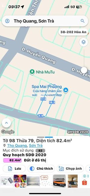 mặt tiền huyền quang - trục thông biển - giá đầu tư