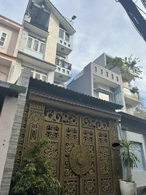 hẻm 8m thông, nhà 4tầng gần mặt tiền lê đức thọ 80m2 ngang hiếm 5m; chủ gấp bán chia ts. nhỉnh 9 tỷ