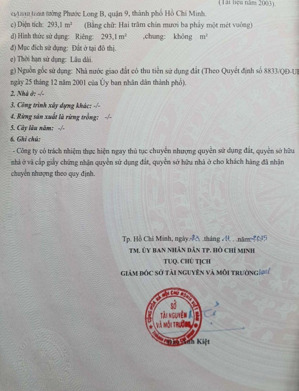bán đất nền dự án tại kdc phú nhuận - phước long b, 26,3 tỷ, 293m2 hàng hiếm tại giá tốt