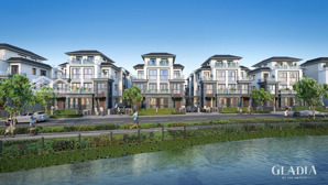 biệt thự song lập gladia 1 trệt 3 lầu, xd 246m², an ninh 24/7 view sông, giá chỉ 35 tỷ