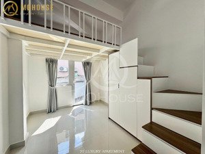 cho thuê căn hộ duplex full nt, ban công thoáng, ngay chợ bà chiểu, đh kinh tế uef, hàng xanh