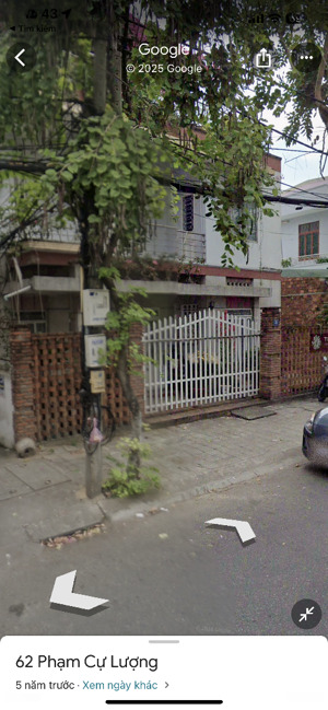 chủ bán đất tặng nhà 2 tầng 175m2 mặt tiền 9,5m đường phạm cự lượng, sơn trà, đà nẵng