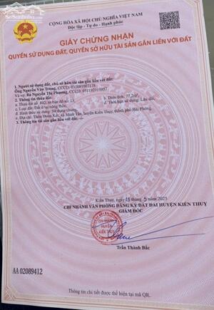 Bán đất Minh Tân - Kiến Thụy - Hải Phòng