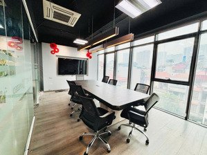 cho thuê văn phòng văn cao - ba đình 140m2 26tr view kính mặt tiền 10m