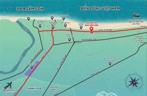 dự án nhà liền kề xây thô khu tđc ven biển nam sầm sơn, quy mô 12.900m2