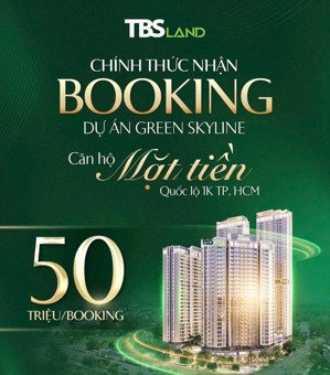 booking giao đoạn 1 dự án green tower tbs land
