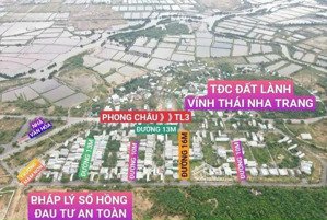 lô góc tái định cư đất lành vĩnh thái dt 90m2 ngang 5,7m đường 13m