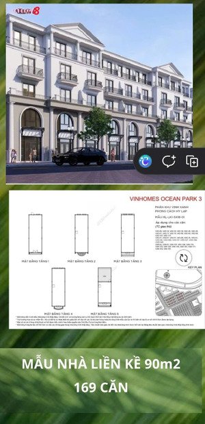 chiết khấu ngoại giao căn liền kề vịnh xanh 90m - vốn ban đầu 5,5 tỷ